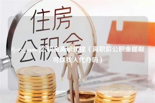 三亚公积金离职代提（离职后公积金提取可以找人代办吗）